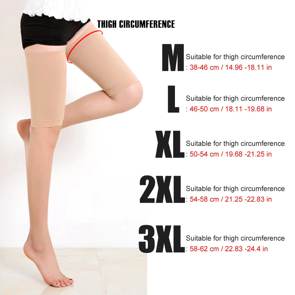 2Pcs Thigh Compression Sleeves Hamstring Compression Sleeve for Quad Groin Pain