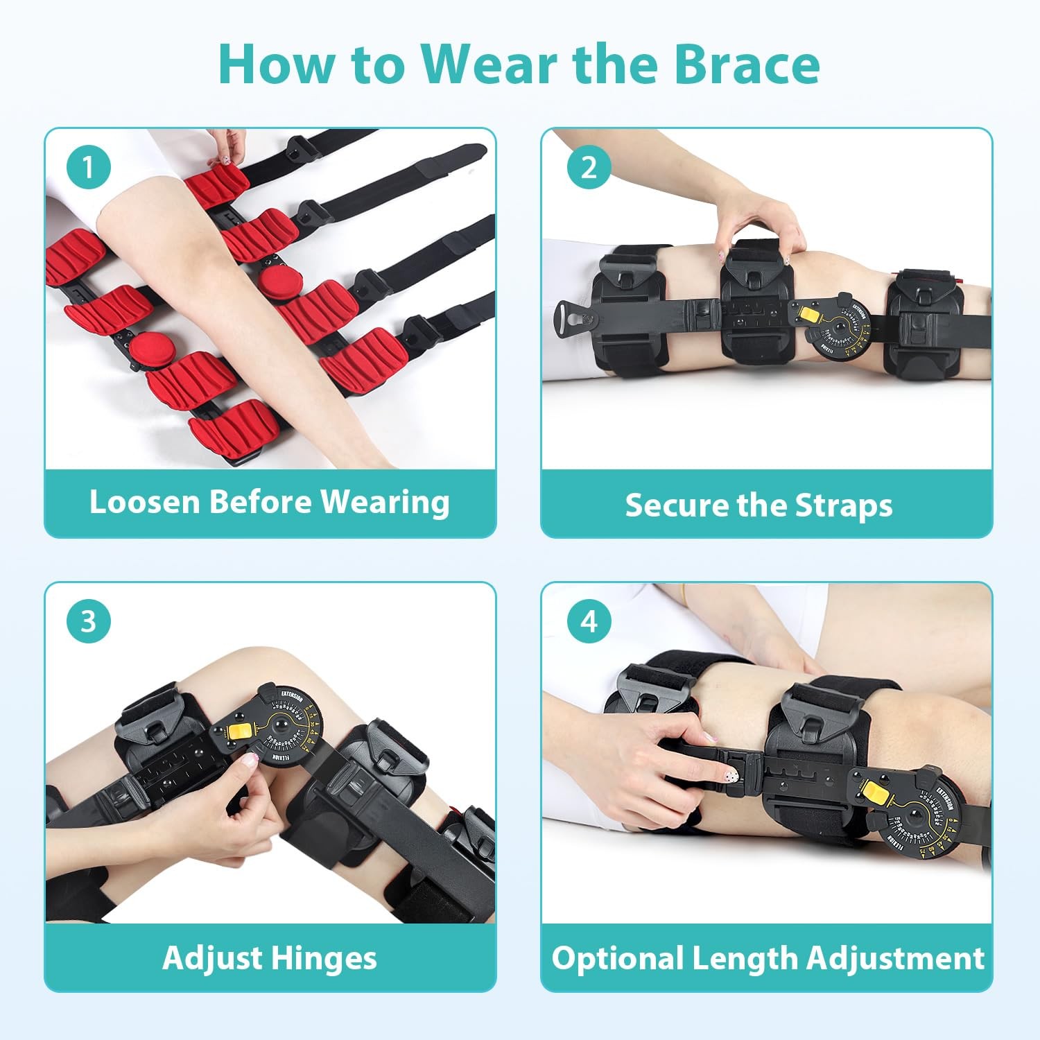 Gambo ROM Knee Brace Hinged for ACL MCL PCL Arthritis