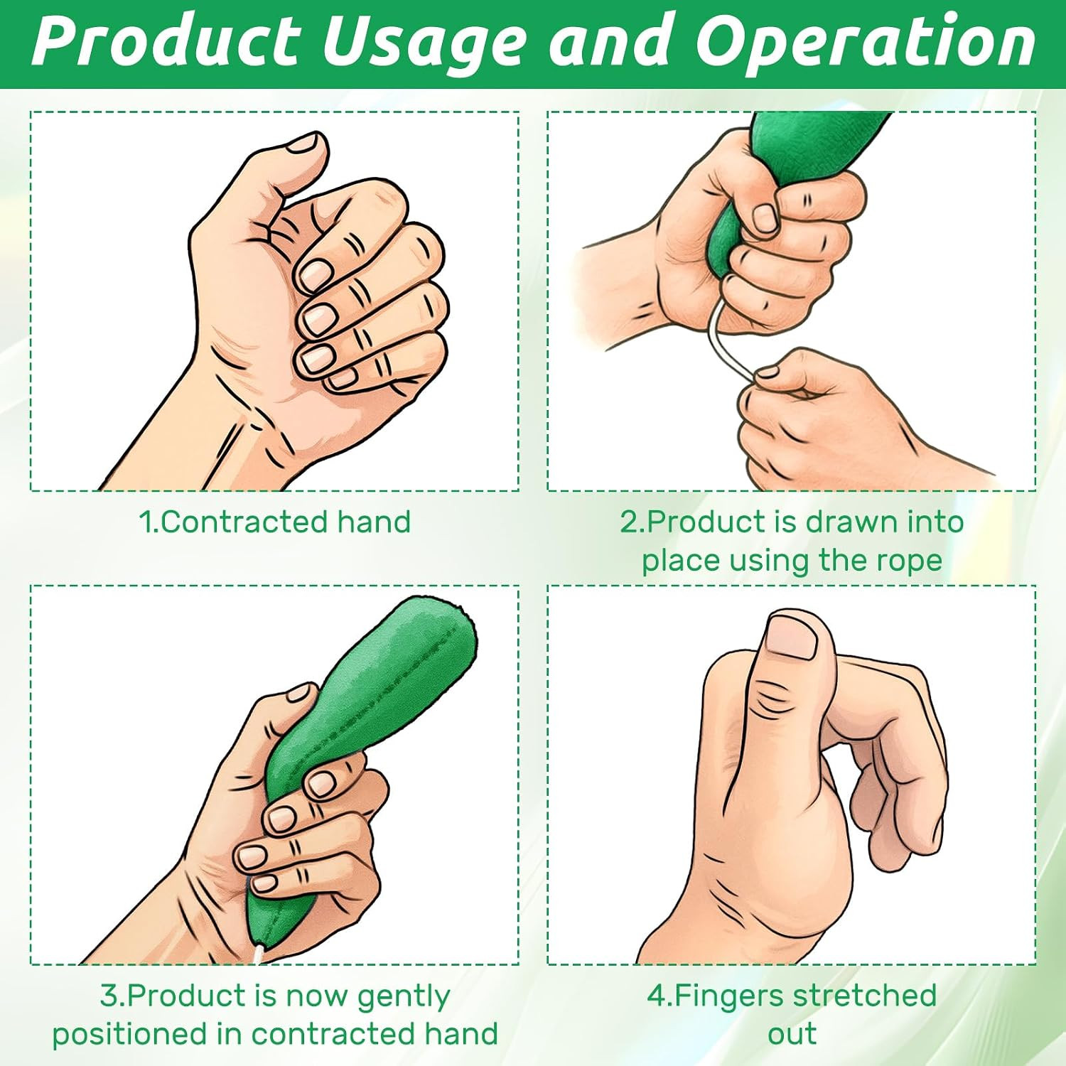 1 Pcs Palm Protector for Hand Carrot Shape Contracture Cushion with Wands, Su…