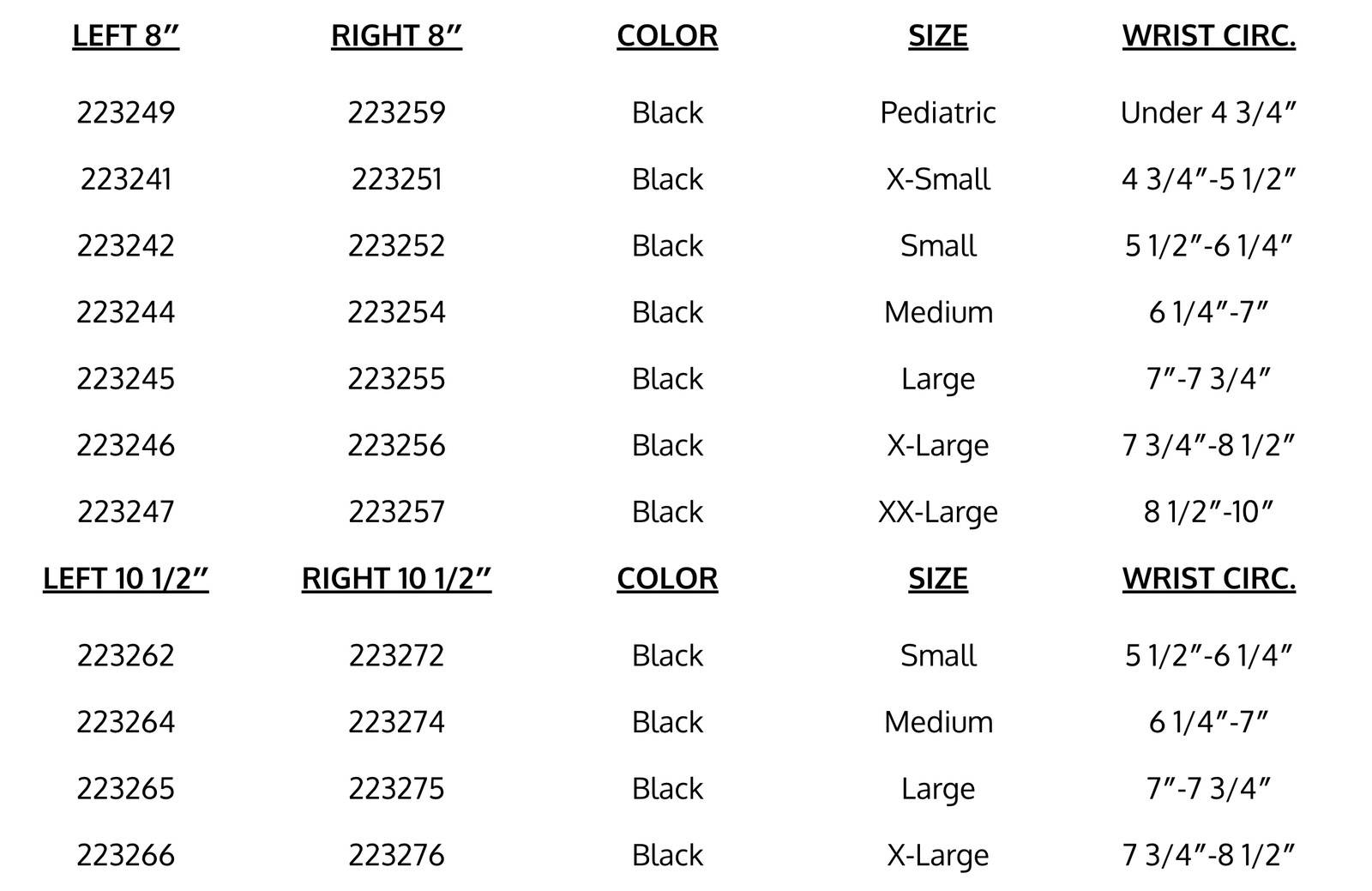 Med Spec Wrist Lacer Wrist Support