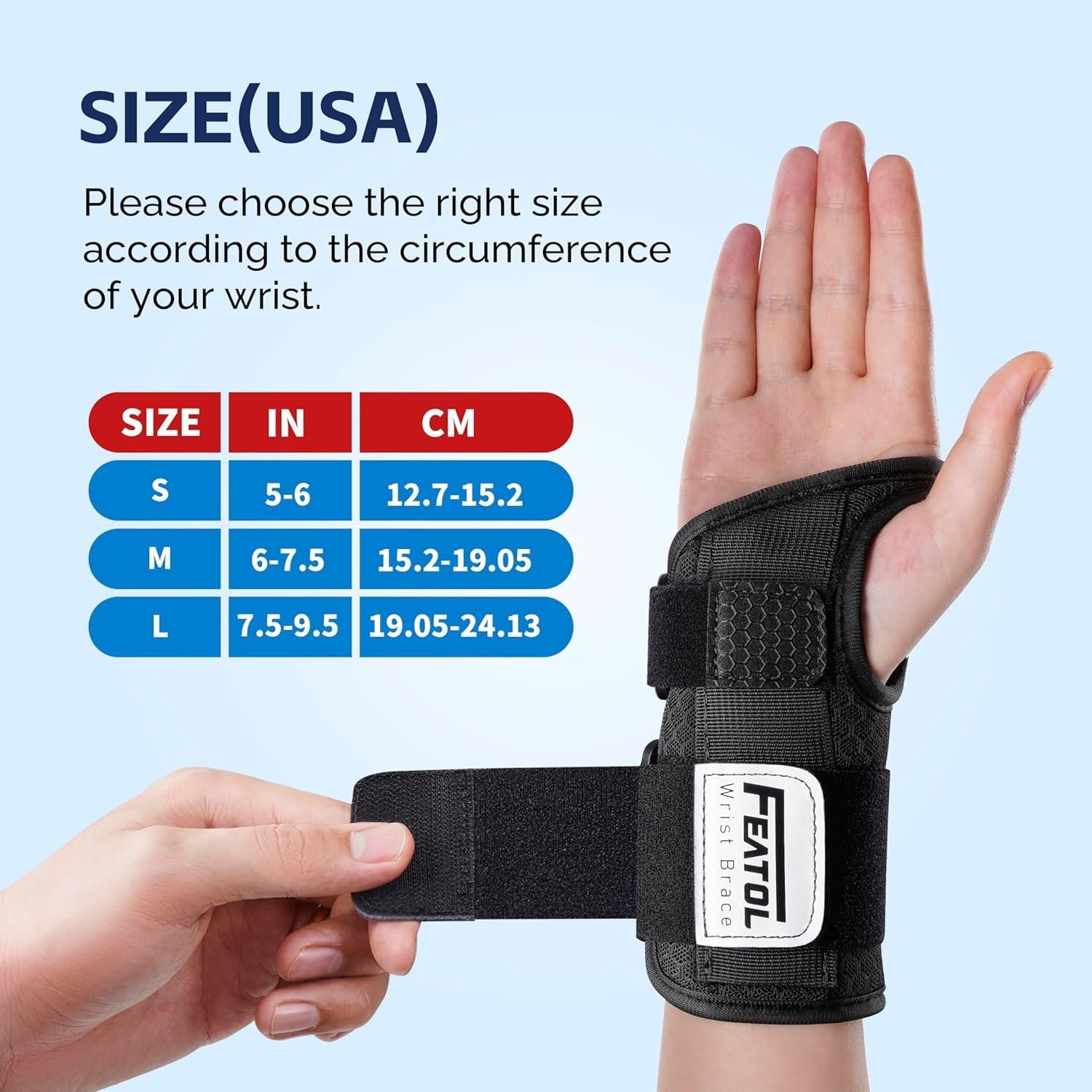 2 Pack Carpal Tunnel Wrist Brace For Work With Wrist Splint, 6.5” Wrist Brac…