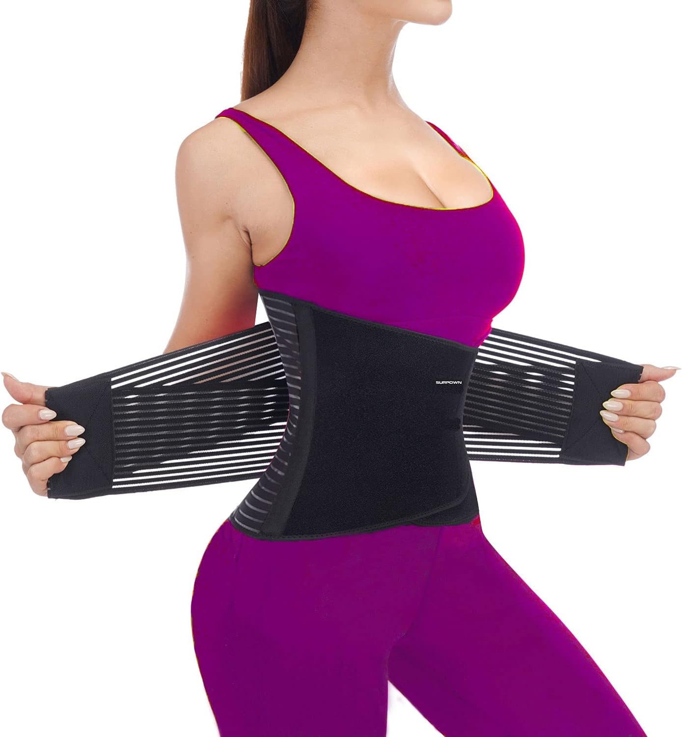 TESETON Back Brace for Men and Women, Support Belt Relief Lower Back Pain Hernia