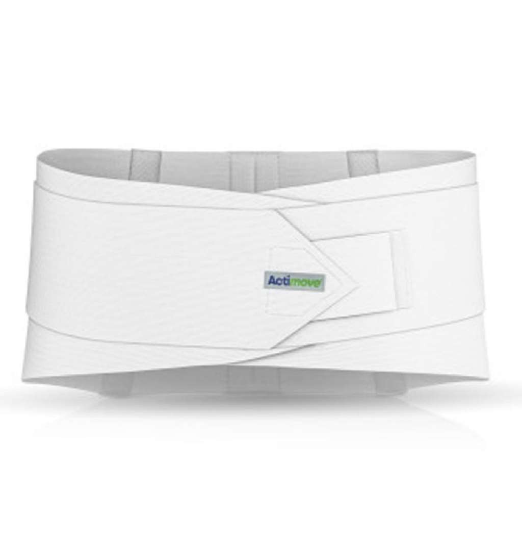 Actimove Lumbar Sacral 10″ Support Comfort w/Additional Support Belt (White) Lar
