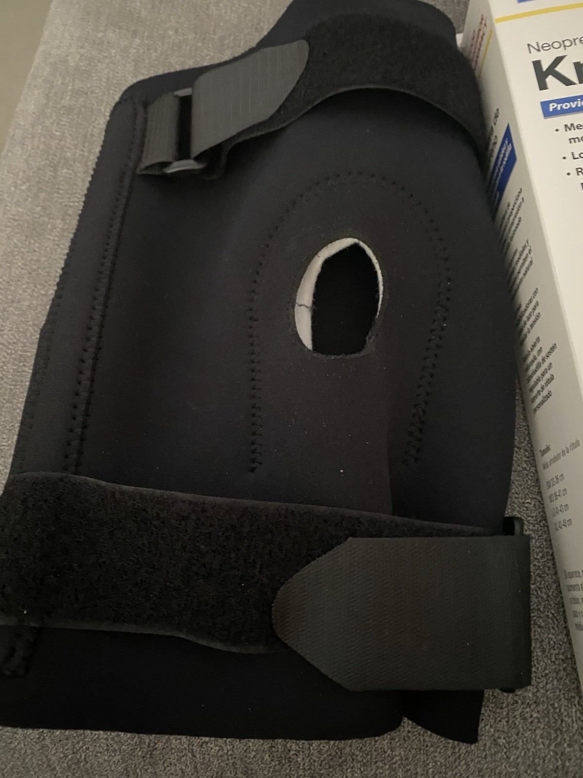 Good Neighbor Pharmacy Neoprene Knee Brace Sz XL Black Open Patella Reinforced