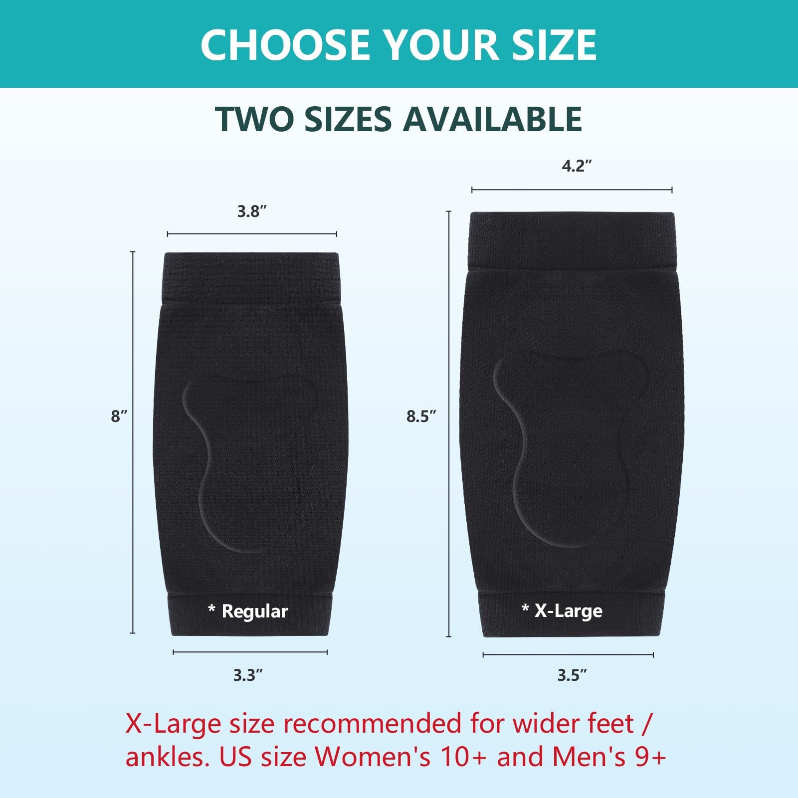 Achilles Tendon Heel Protector – Compression Padded Sleeve Socks – Premium Ge…