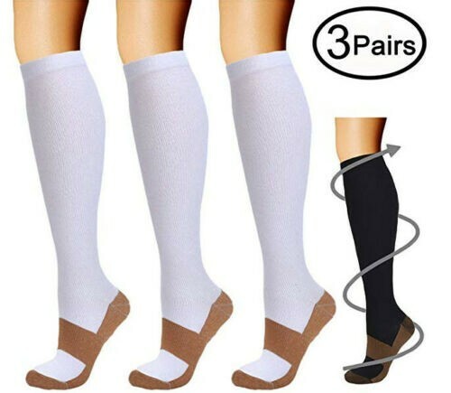Copper Compression Socks Calf Leg Support S-2XL Medias de compresion Men Women