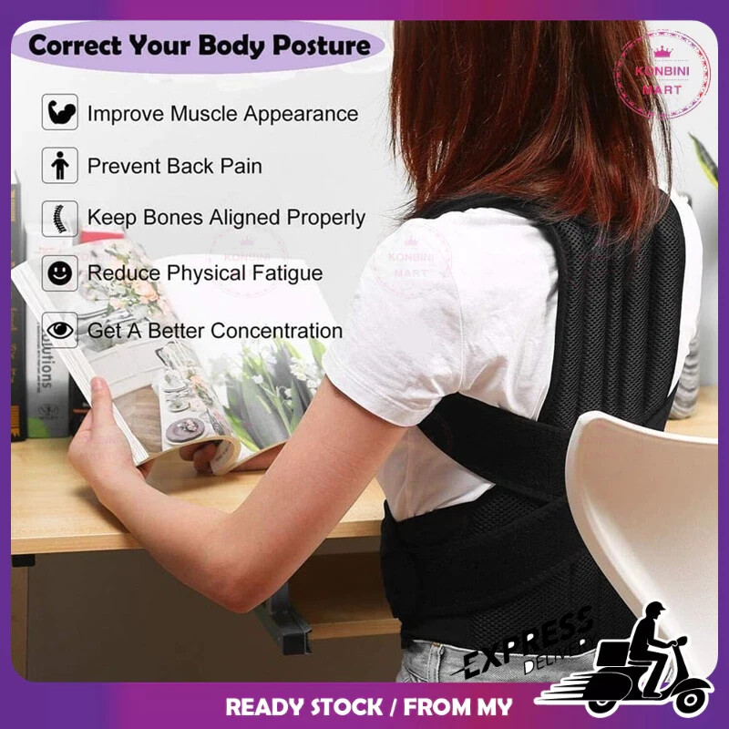 Back Support Belt Posture Shoulder Corrector Bracket Align Relieve Pain UNISEX