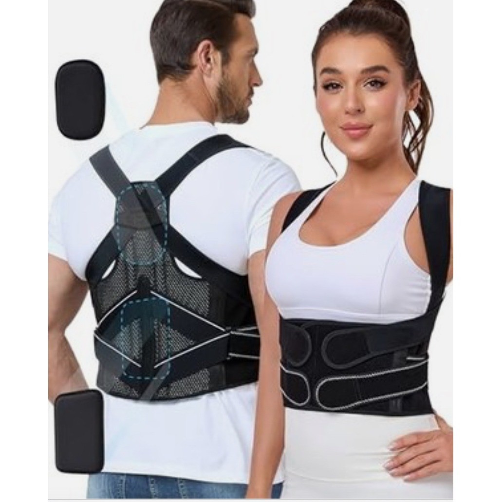 Enthra Posture Corrector Back Brace For Men Women Discreet Adjustable