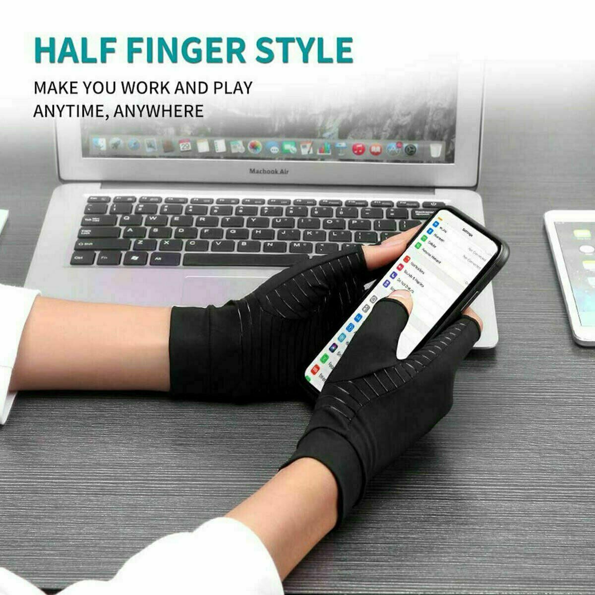 Copper Arthritis Compression Gloves Hand Support Joint Pain Relief Sport Gym USA