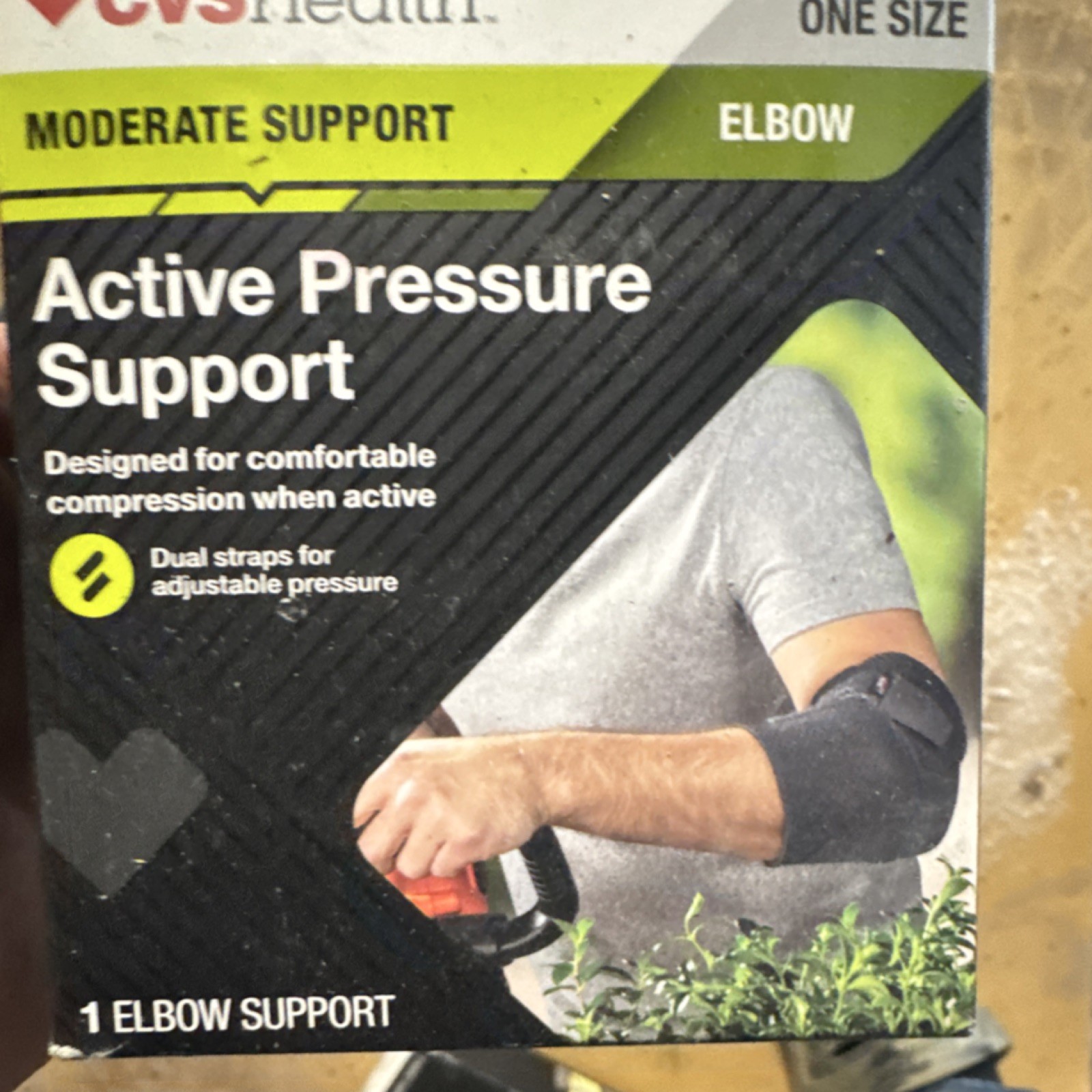 CVS Health Adjustable Compression Elbow Support Black One Size