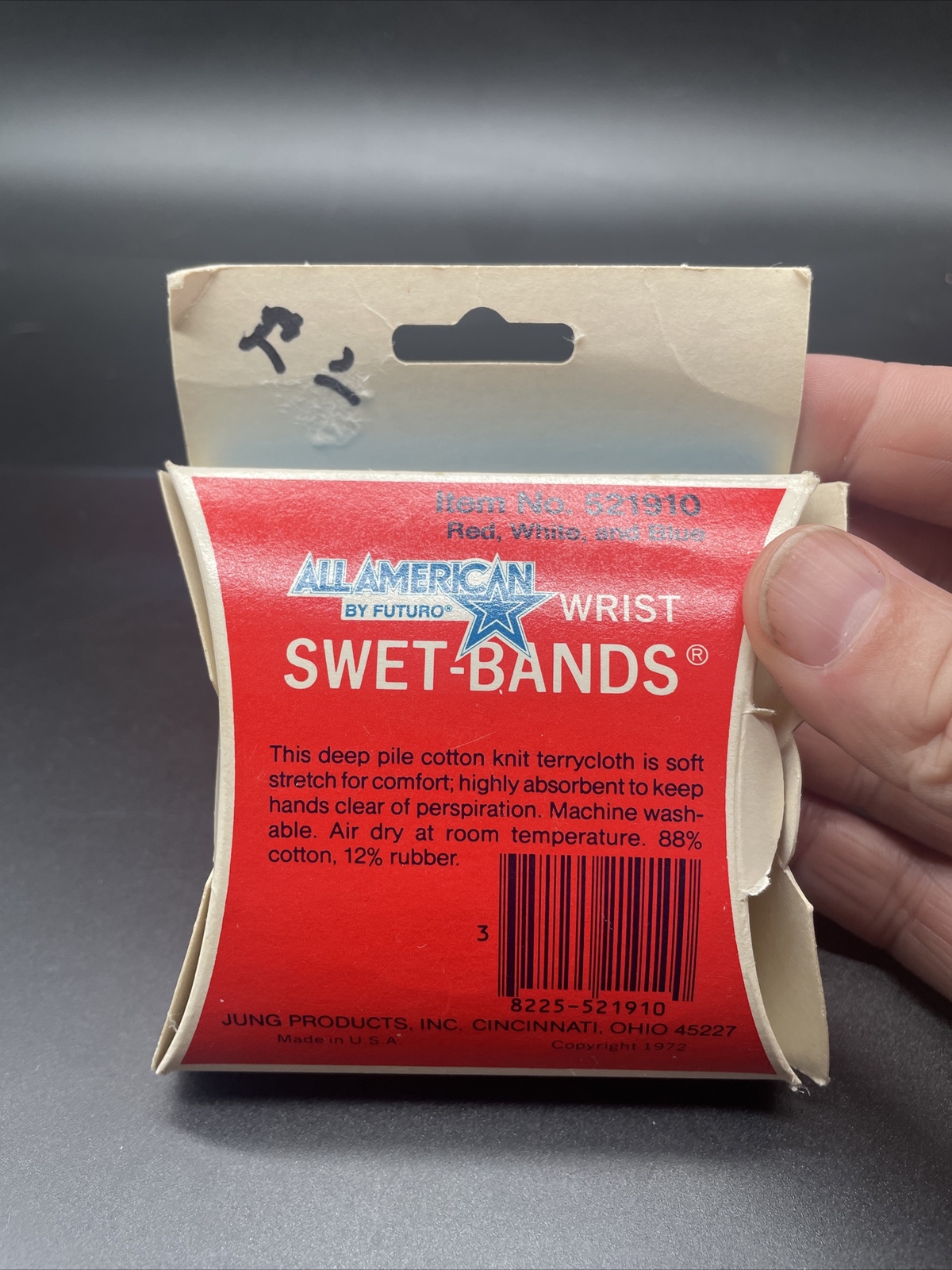 Vtg 1972 Futuro All American Wrist Swet-Bands, Tennis Elbow Brace