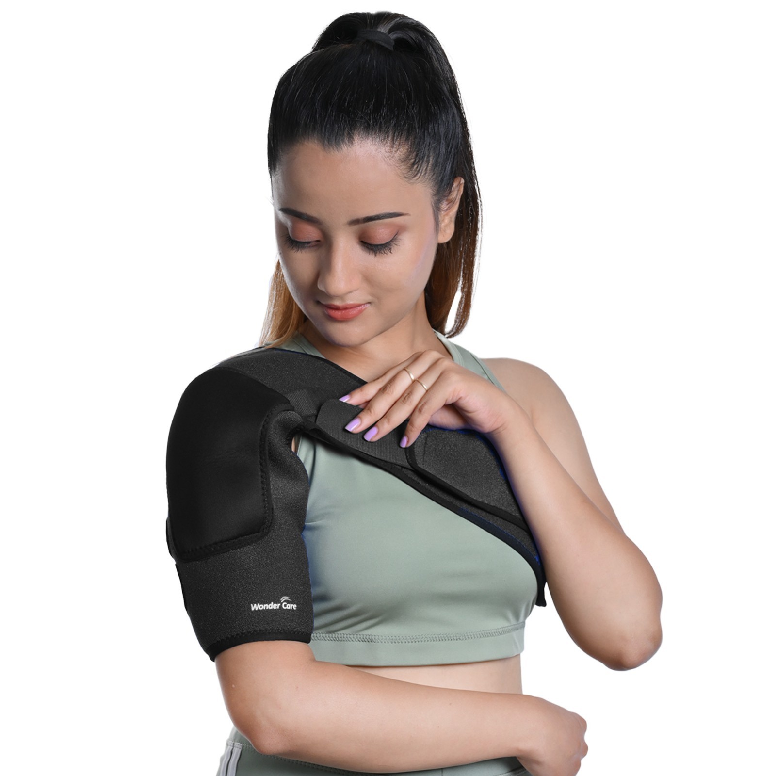 Shoulder Brace Support Compression Sleeve Torn Rotator Cuff AC Joint Pain Relief