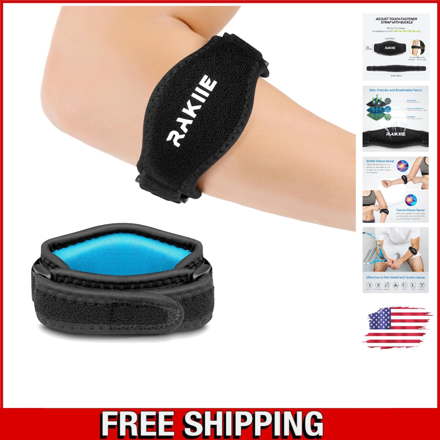 Lightweight Elbow Brace for Tendonitis – Optimal Support for Active Lifestyle