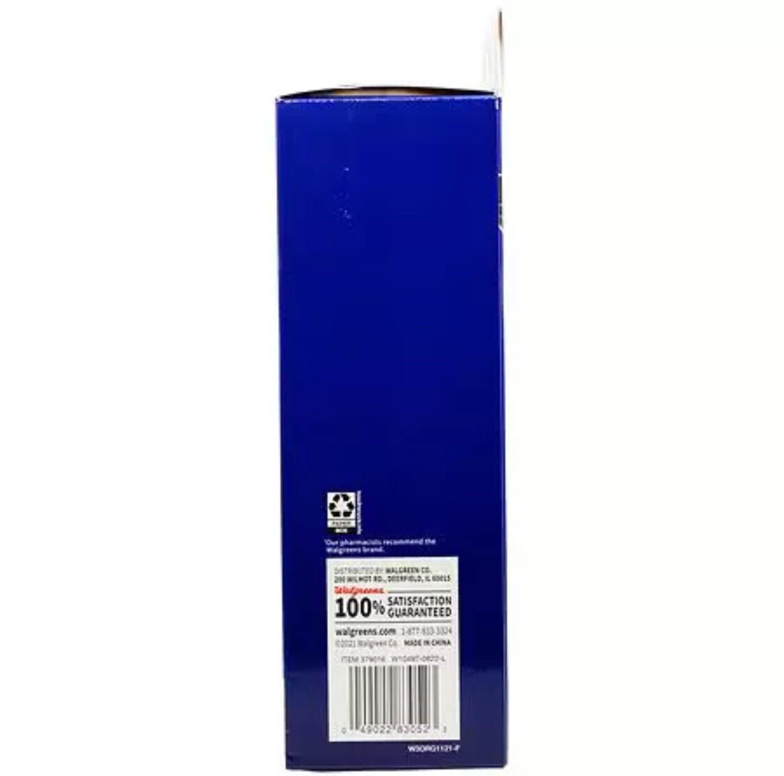 Walgreens Copper Wrist Splint Left Hand 3 Ply Material Antimicrobial Latex-free