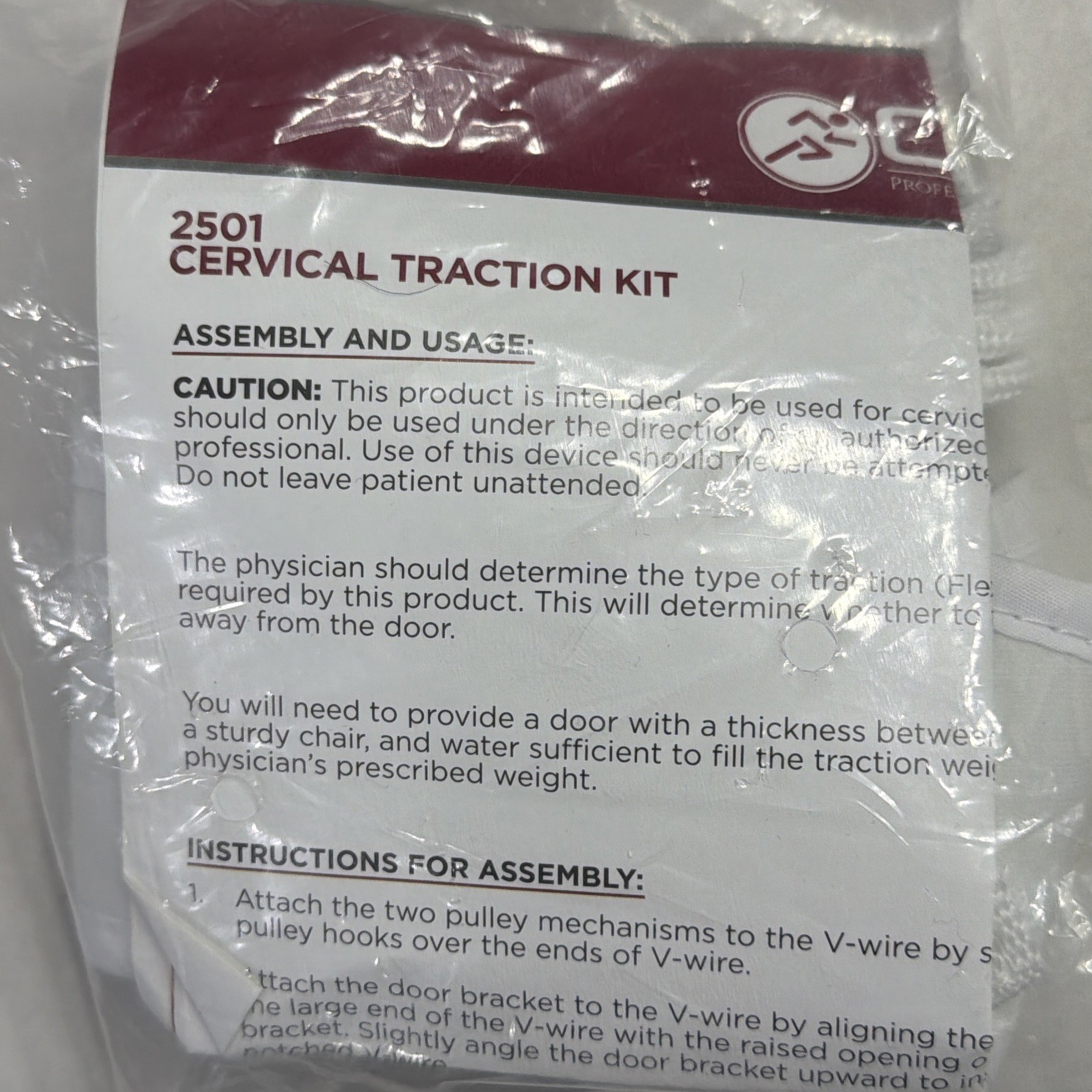 OTC 2501 Cervical Traction Kit, Neck Pain, Vertebrae Disk Herniation, Over Door
