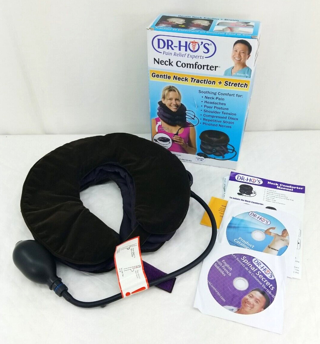 DR-HO’s Neck Comforter with Spinal Secrets DVD for Neck Pain Tension Stiffness