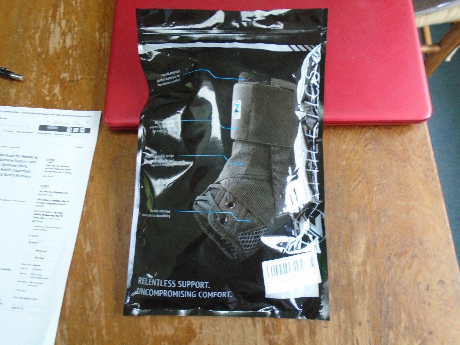 Z Athletics Ankle Brace for Women & Men, Size Medium, Brand New