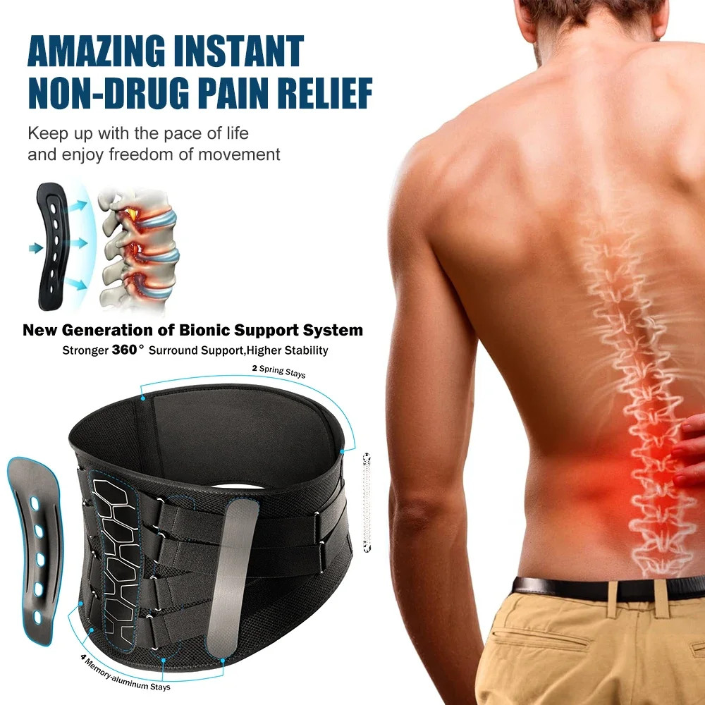 Copper Fit X-Back Brace for Lower Back Pain, Lumbar Support, All Sizes
