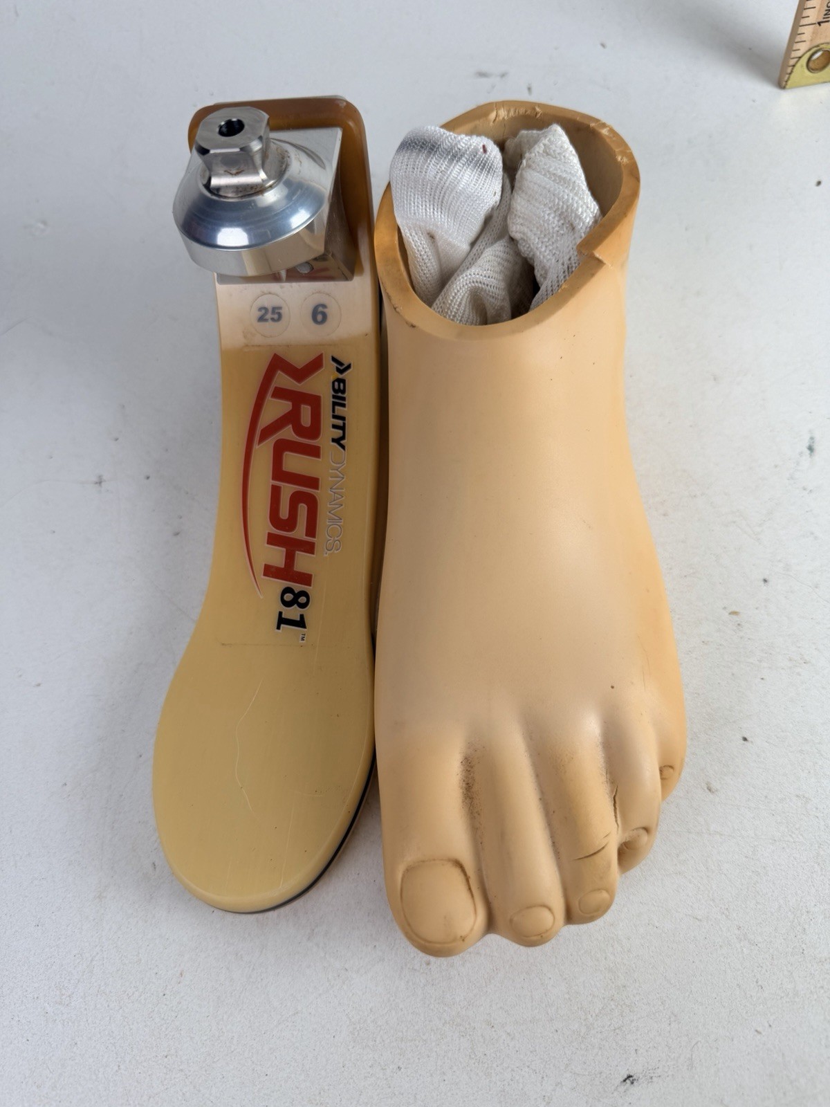 Rush Lopro Low Profile 81 Prosthetic Foot Cat 6 25cm Left Right