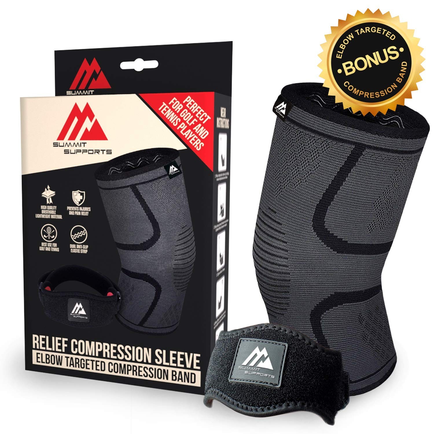 Summit Support Relief Compression Sleeve S, M , L pk/2