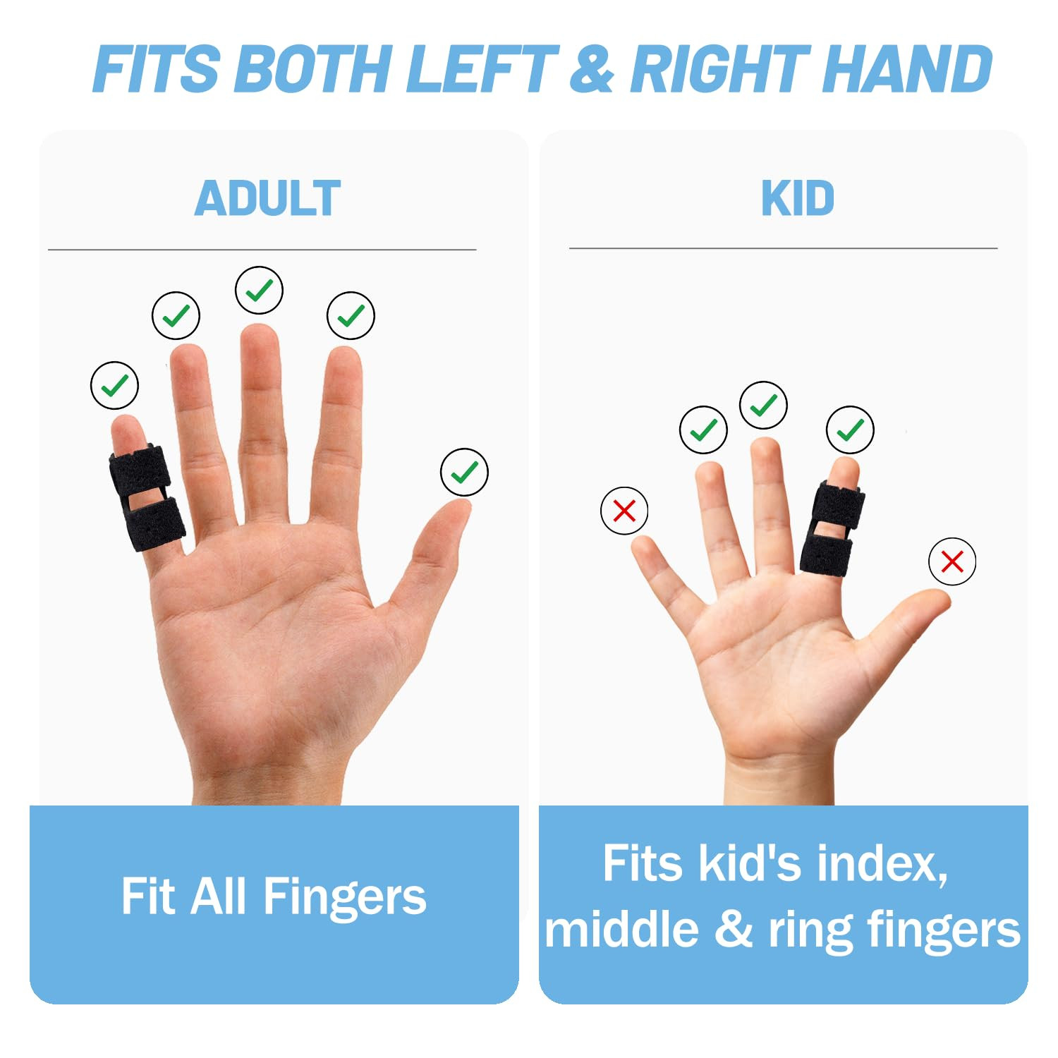 Pinky Finger Splint 4 Pcs Trigger Finger Brace Joint Stabilizer for Arthritis…