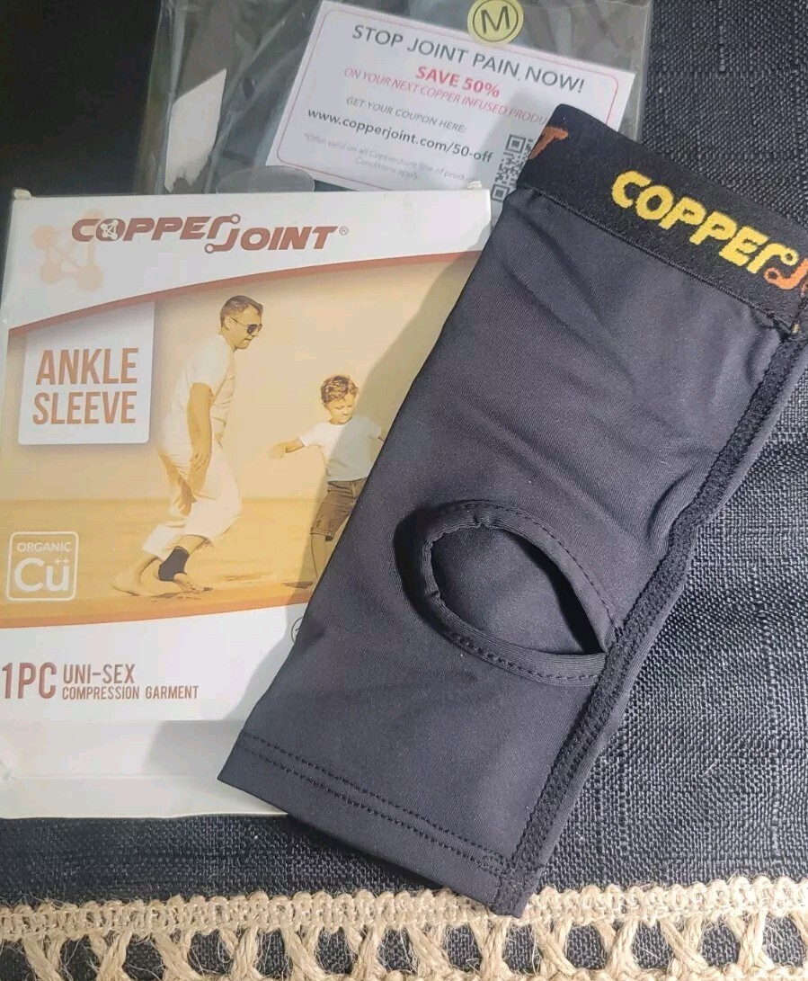 3 Copper Ankle Brace Socks, 2 Ankle Compression, 1 Elbow Compression Brace