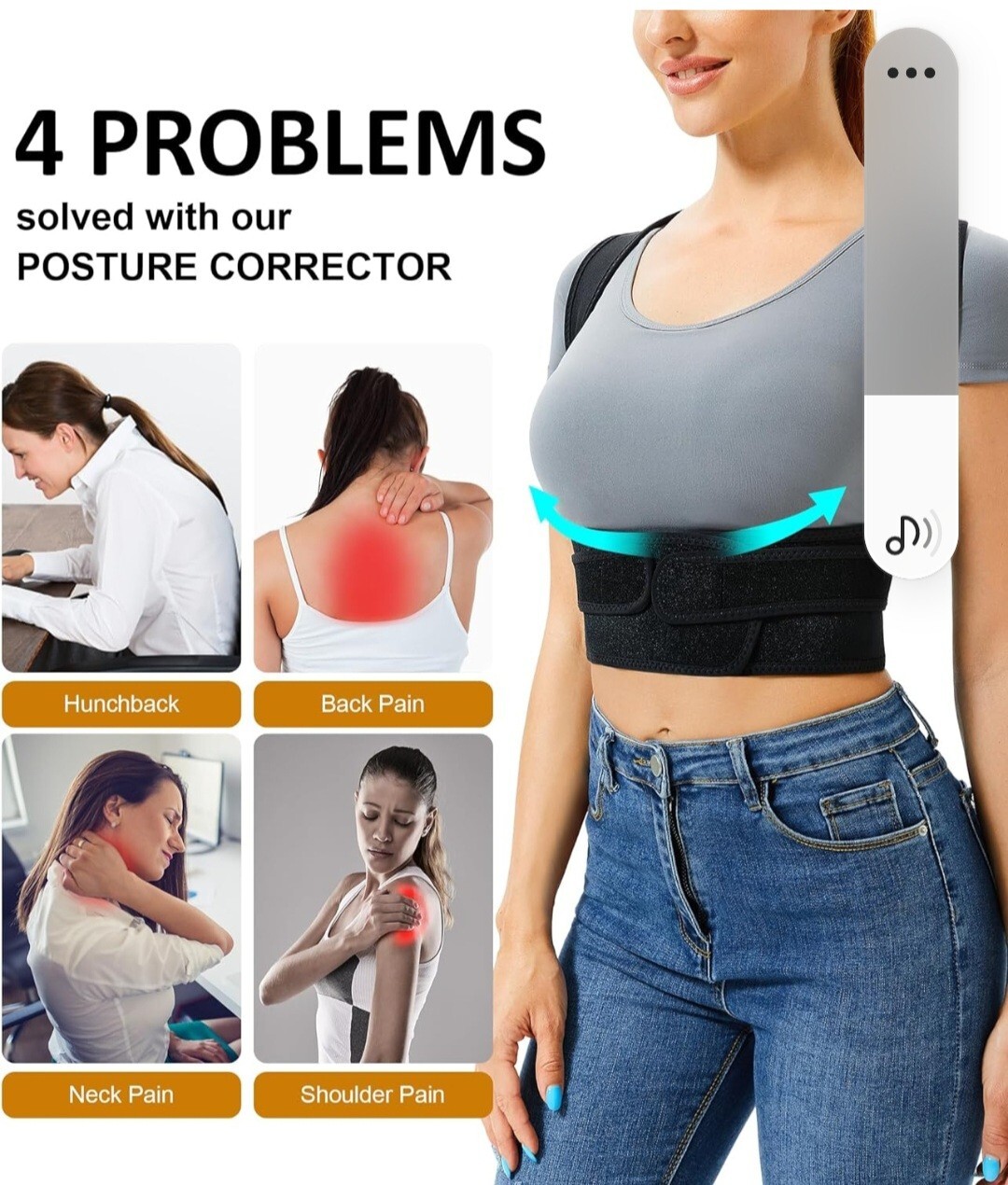 URSEXYLY Back Brace and Posture Corrector for Women and Men