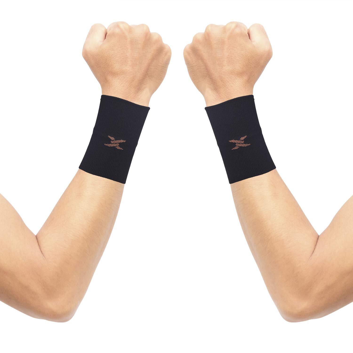 Compression Wrist Sleeve – Copper Infused Wrist Support for Men &Women-Improv…