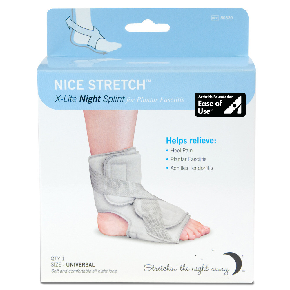 Brownmed Nice Stretch X-lite Night Splint Universal, Tension Straps-1 Count