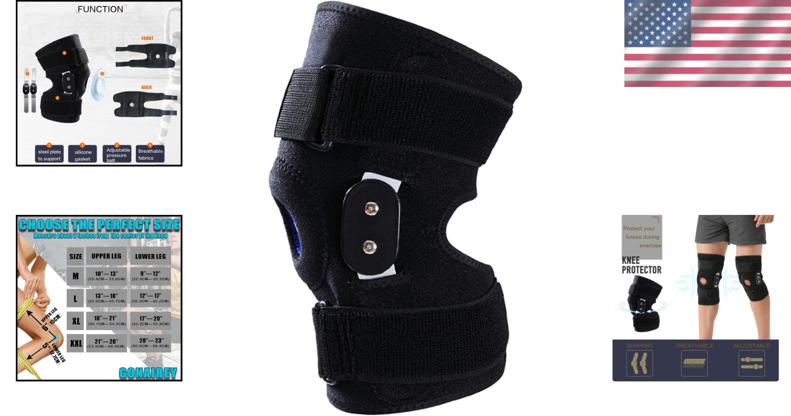 Decompression Knee Brace, Stable Support of The Knee, Pain Relief