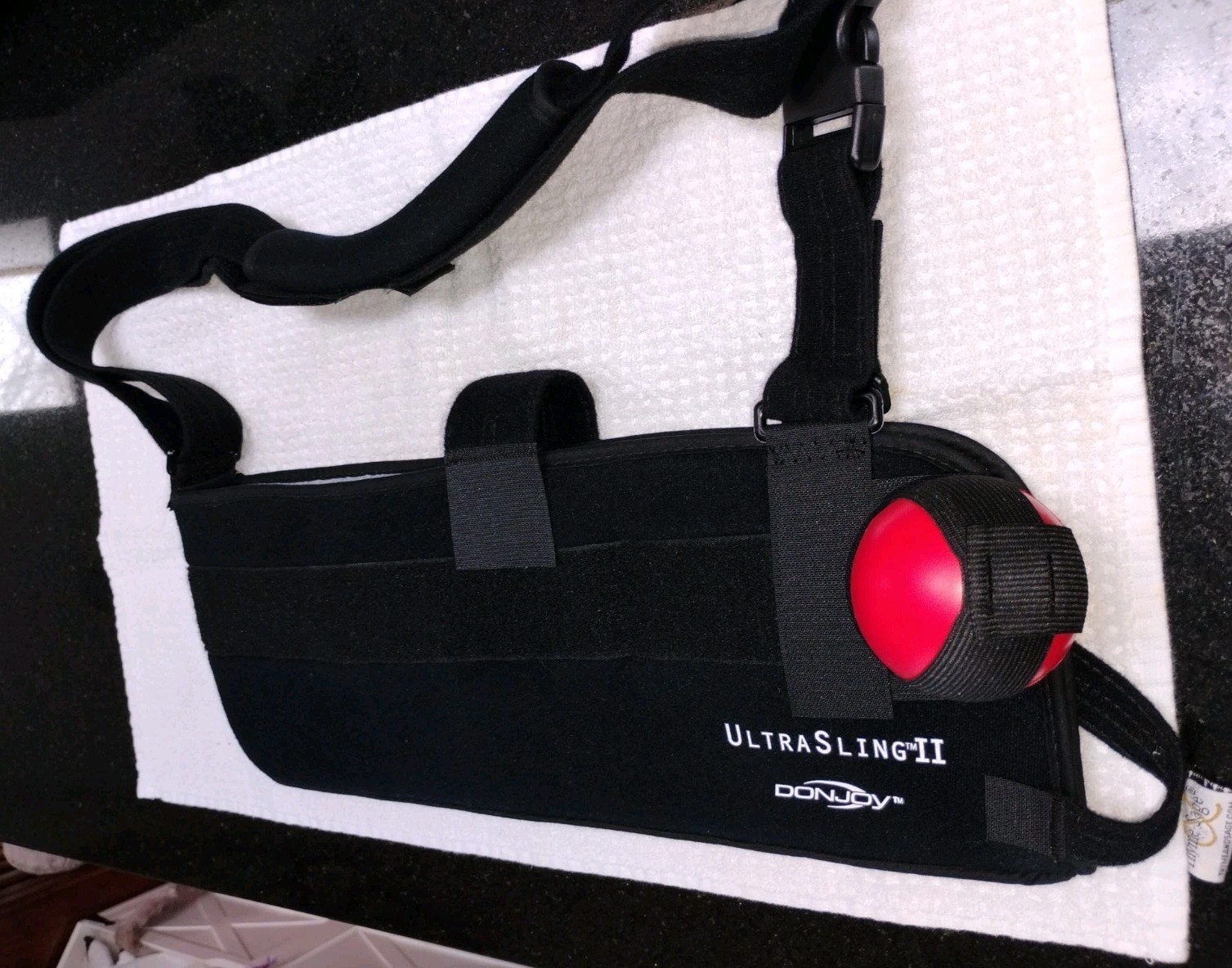 DonJoy UltraSling II Large Shoulder Brace w/ Abduction Pillow + Exercise Ball