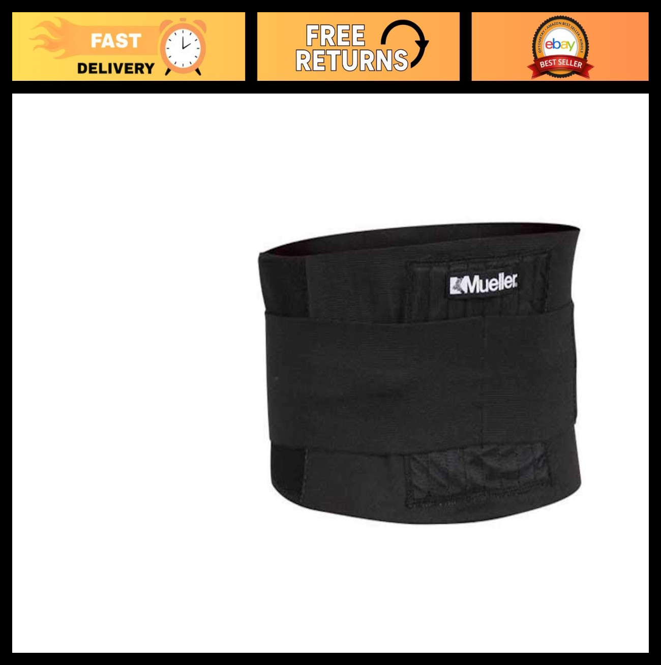 Adjustable Back Brace Support, One Size Fits All, Pain Relief, Comfortable Fit,