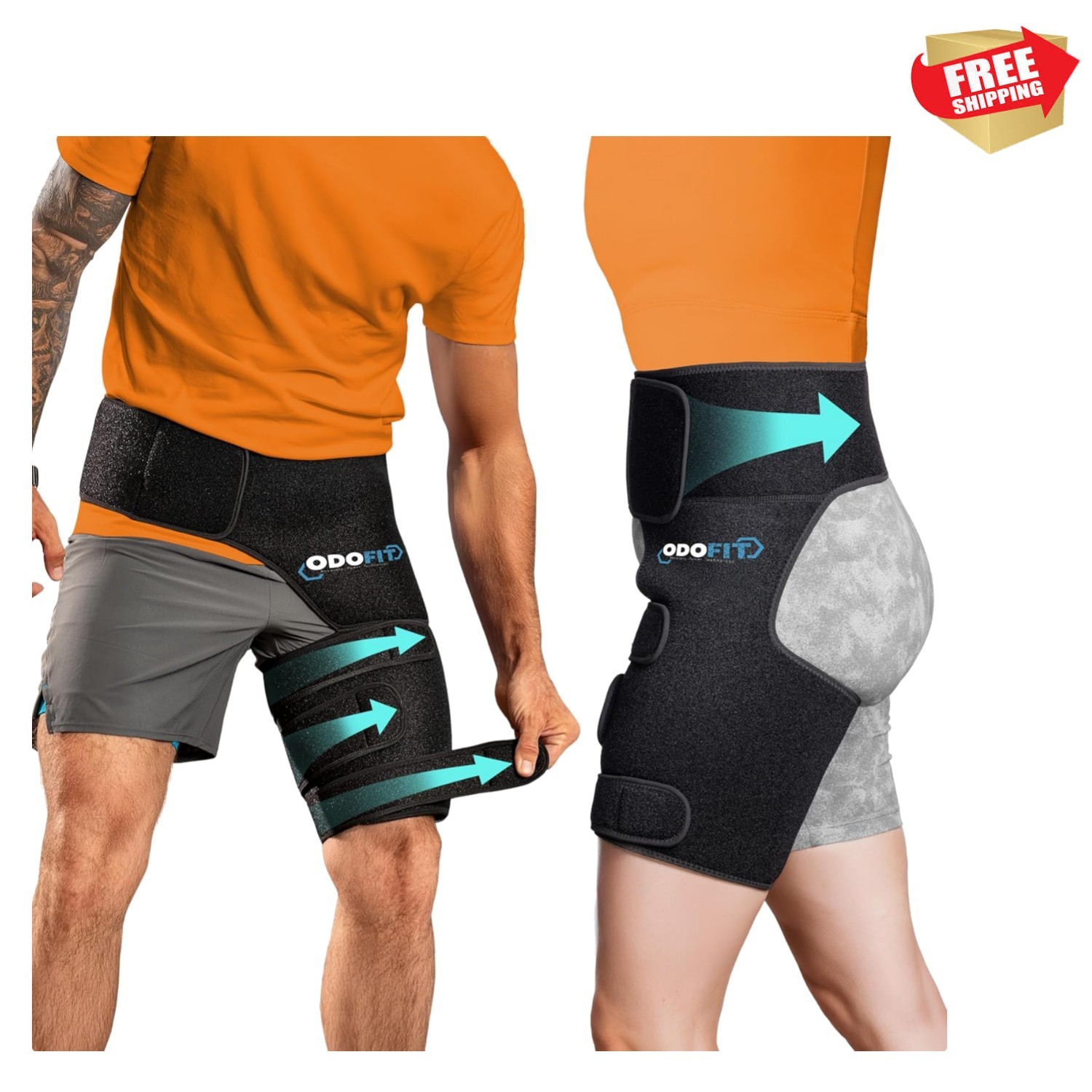 5 in 1 Hip Brace for Women Men Sciatica Pain Relief Devices (Reg/ Left Leg)
