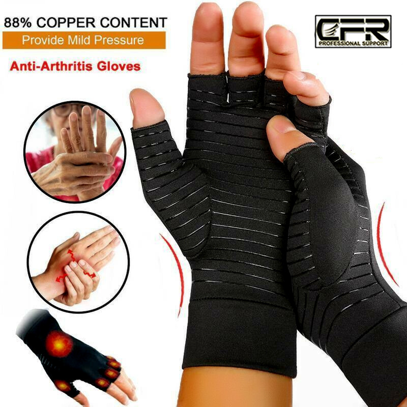 Copper Compression Arthritis Gloves Wrist Brace for Carpal Tunnel Support Wraps