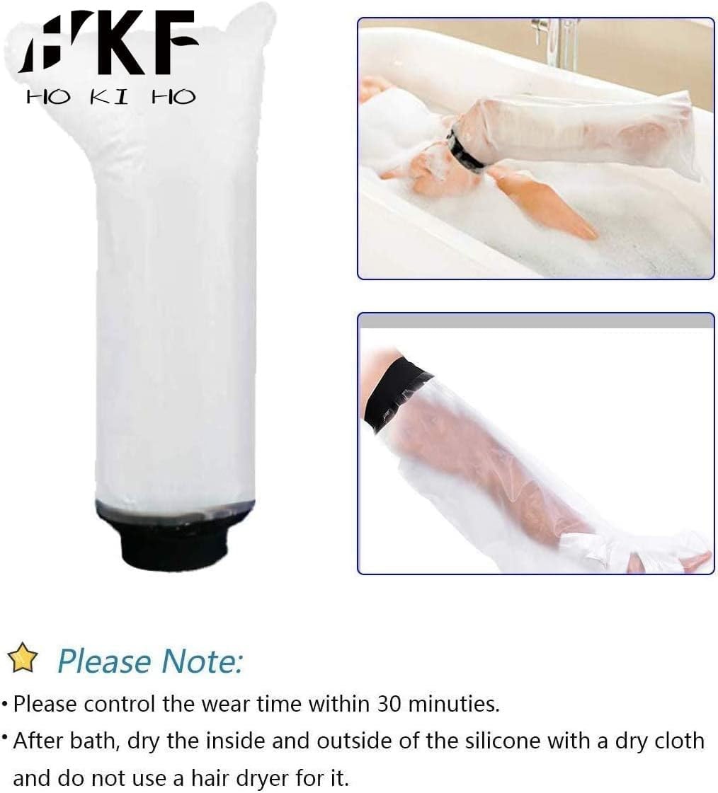 Adult Short Waterproof Leg Cast and Bandage Cover Designed to Protect Wound C…