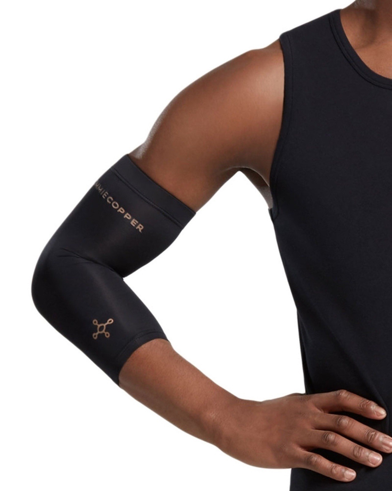 2 Pack Tommie Copper Vitality Elbow Compression Sleeve Black size 6XL New