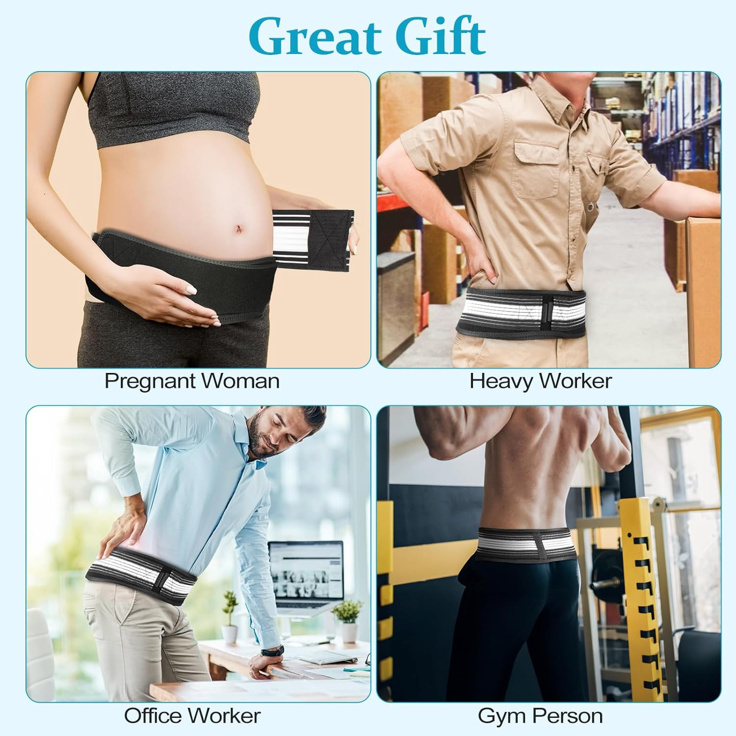Back Brace for Lower Back Pain, Si Belt, Sciatic Nerve, Relief for Sciatica, Hip