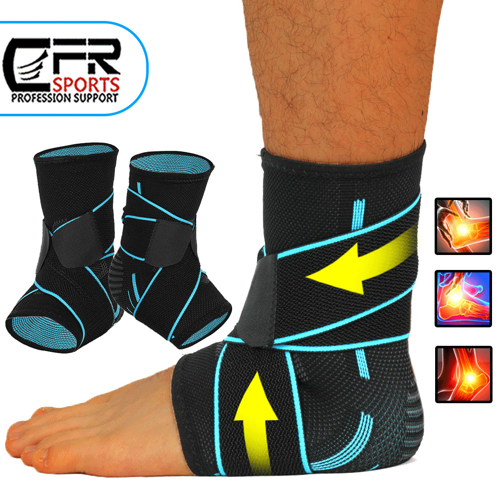 Ankle Support Compression Foot Brace Strap Achilles Tendon Plantar Pain Wrap Gym