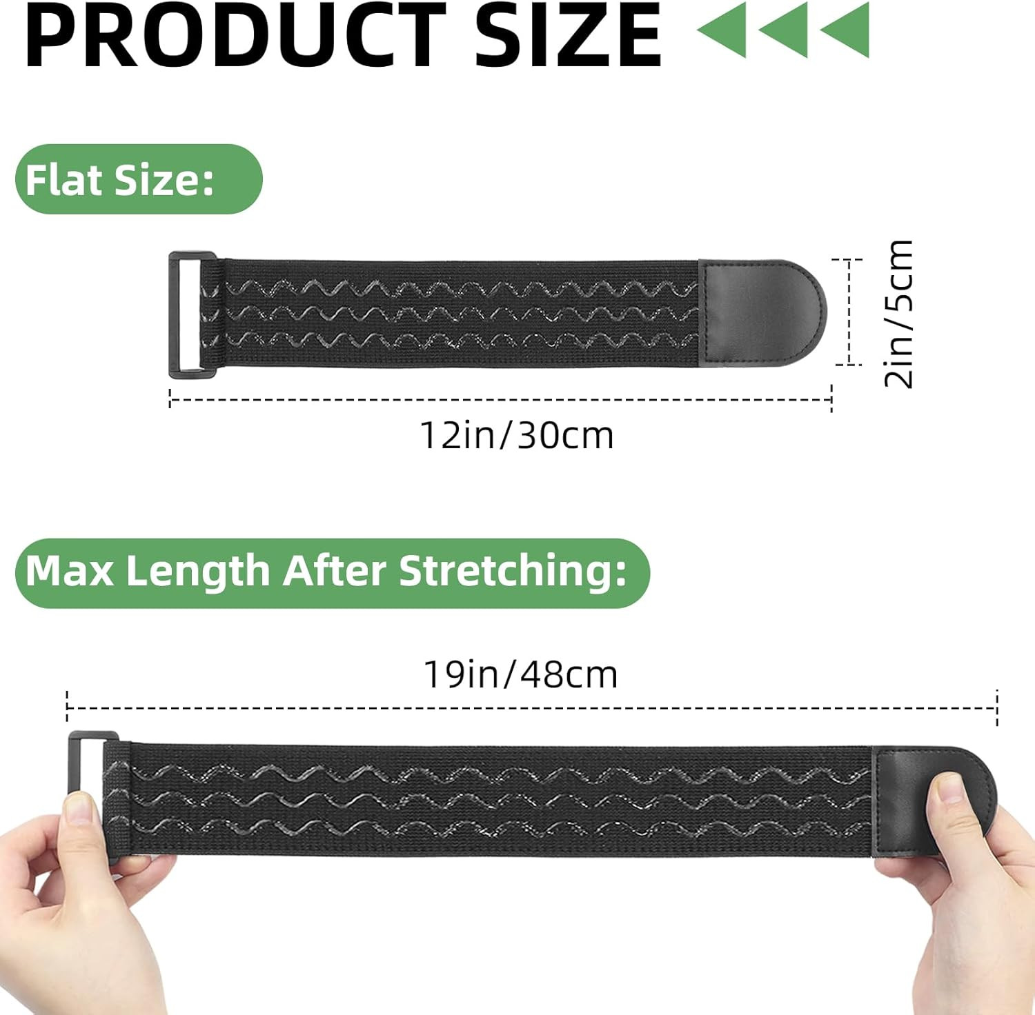 Adjustable Elastic Boot Straps with Anti-Slip Rubber for Outdoor Activities