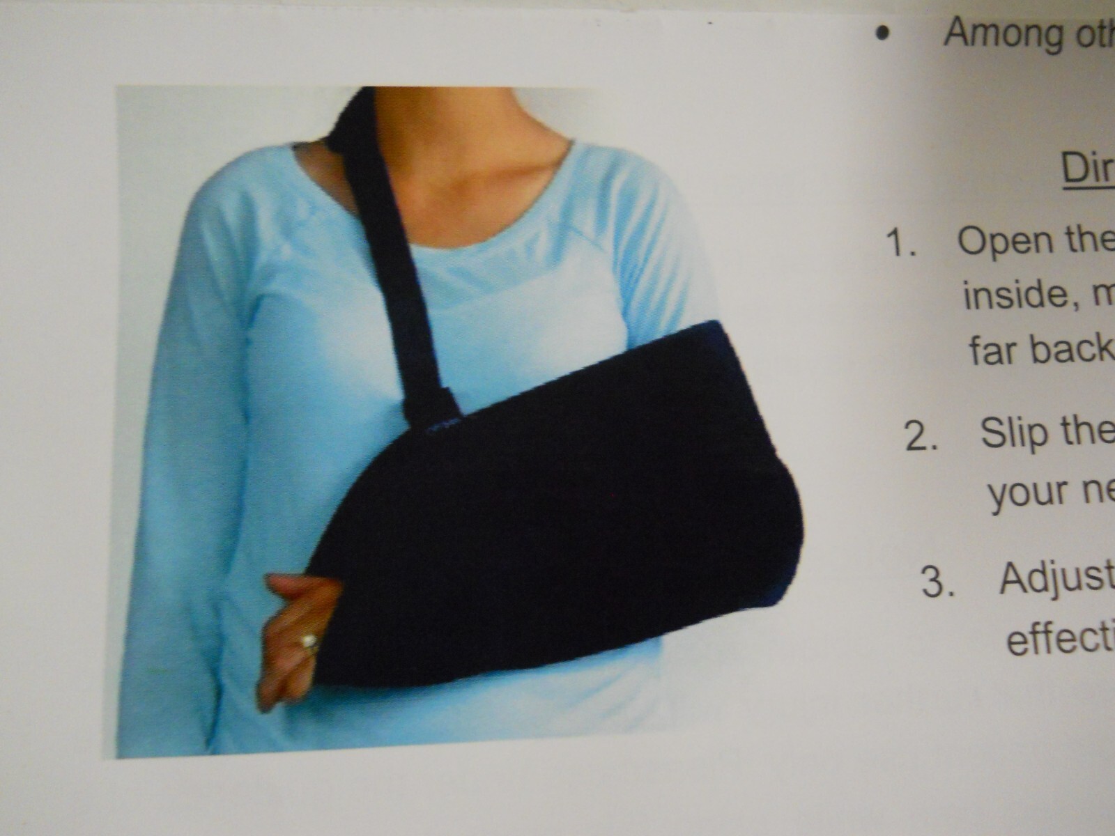 Optima OM-22 Medical Shoulder Sling Black NEW One Size