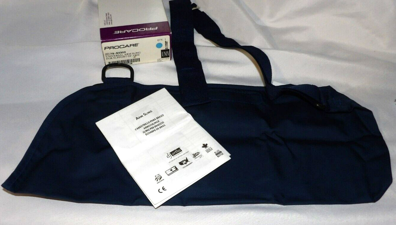 PROCARE Navy Blue ARM SLING Universal Size Left or Right Arm New 79-84300