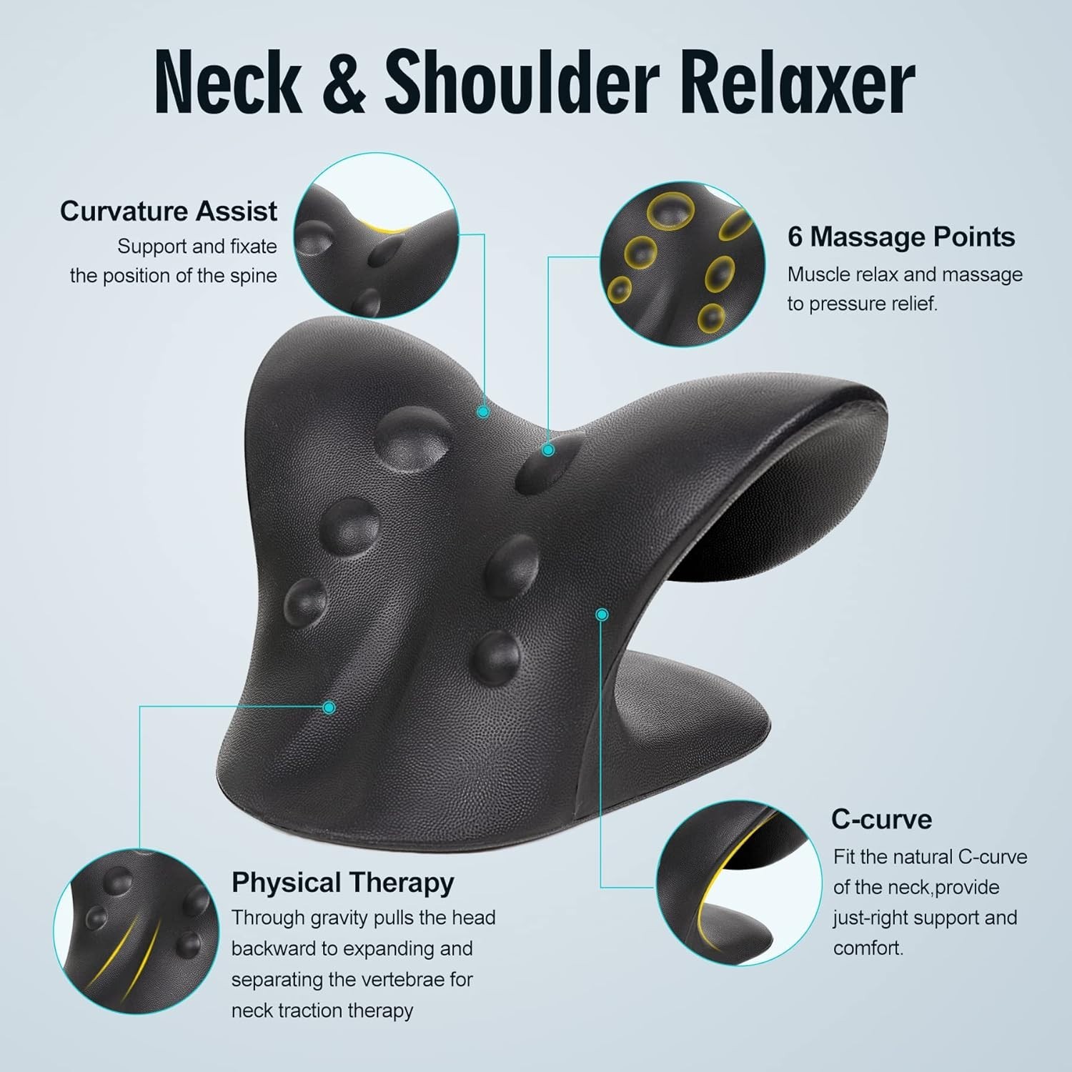 Neck Stretcher and Cervical Traction Device – Neck and Shoulder Relaxer for Neck