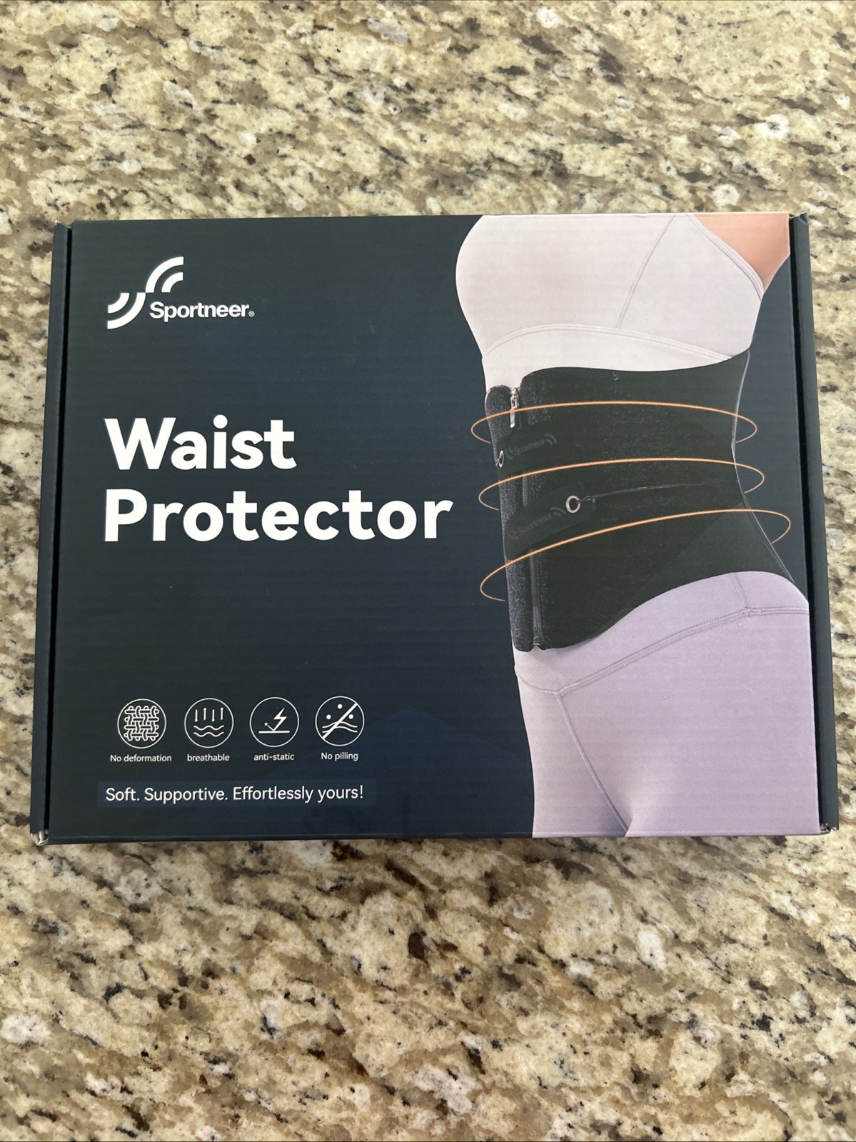 Sportneer Back Support Waist Protector-Adjustable Brace Lumbar Support – NIP, XL