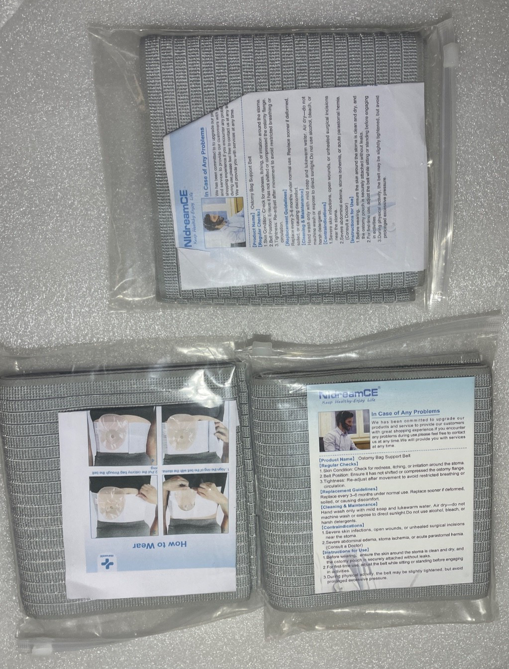 3X Men Or Women Medical Ostomy Belt Ostomy Hernia Support Belt Abdominal LARGE