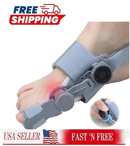 Adjustable Bunion Corrector Toe Alignment Splint Brace Foot Gray 1pc