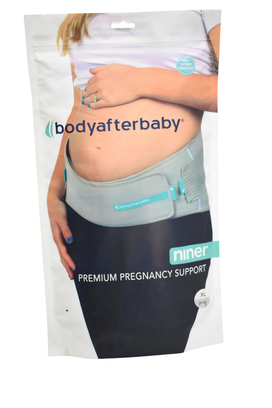 Body After Baby Niner Pregnancy Support Belt Maternity Belly Band XL Gray Womens