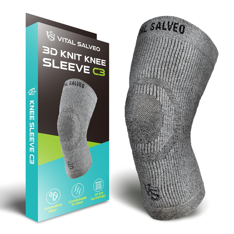 Vs Vital Salveo Vital Salveo-Compression Recovery Knee Sleeve/Brace C3-Comfort