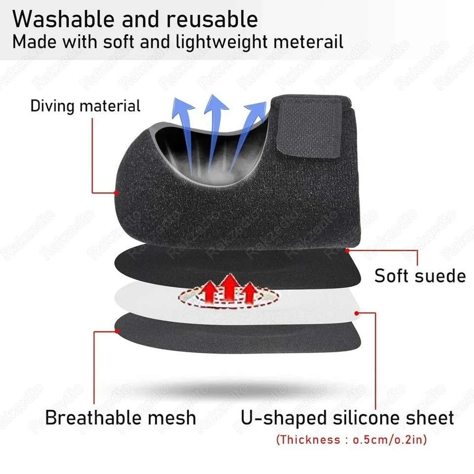 Back Heel Protective Sleeve Heel Pad Adjustable Gel Heel Arch Support Foot Flat