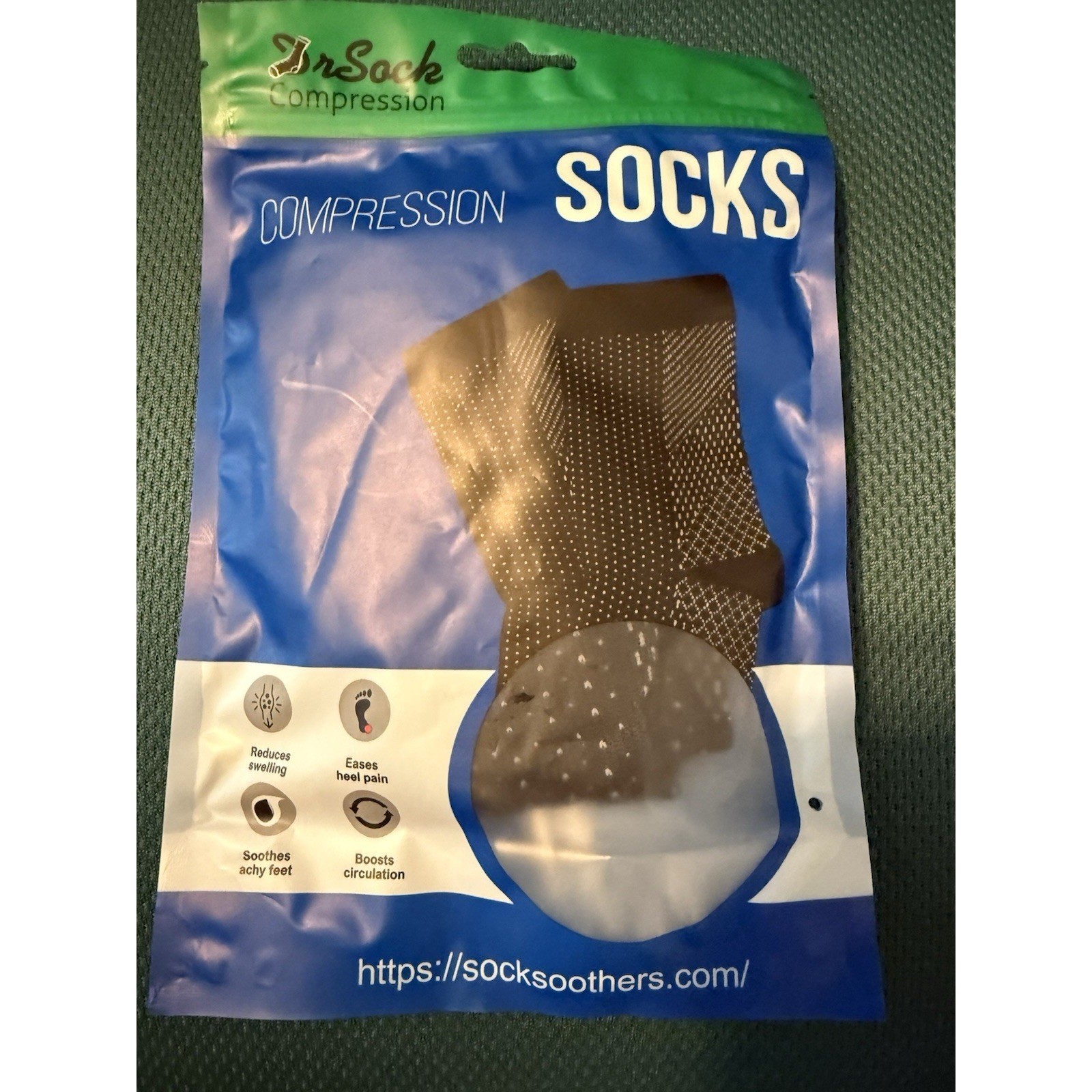 Dr.Sock Compression Ankle Soks Lightweight Seamless Flat Heel Cup New