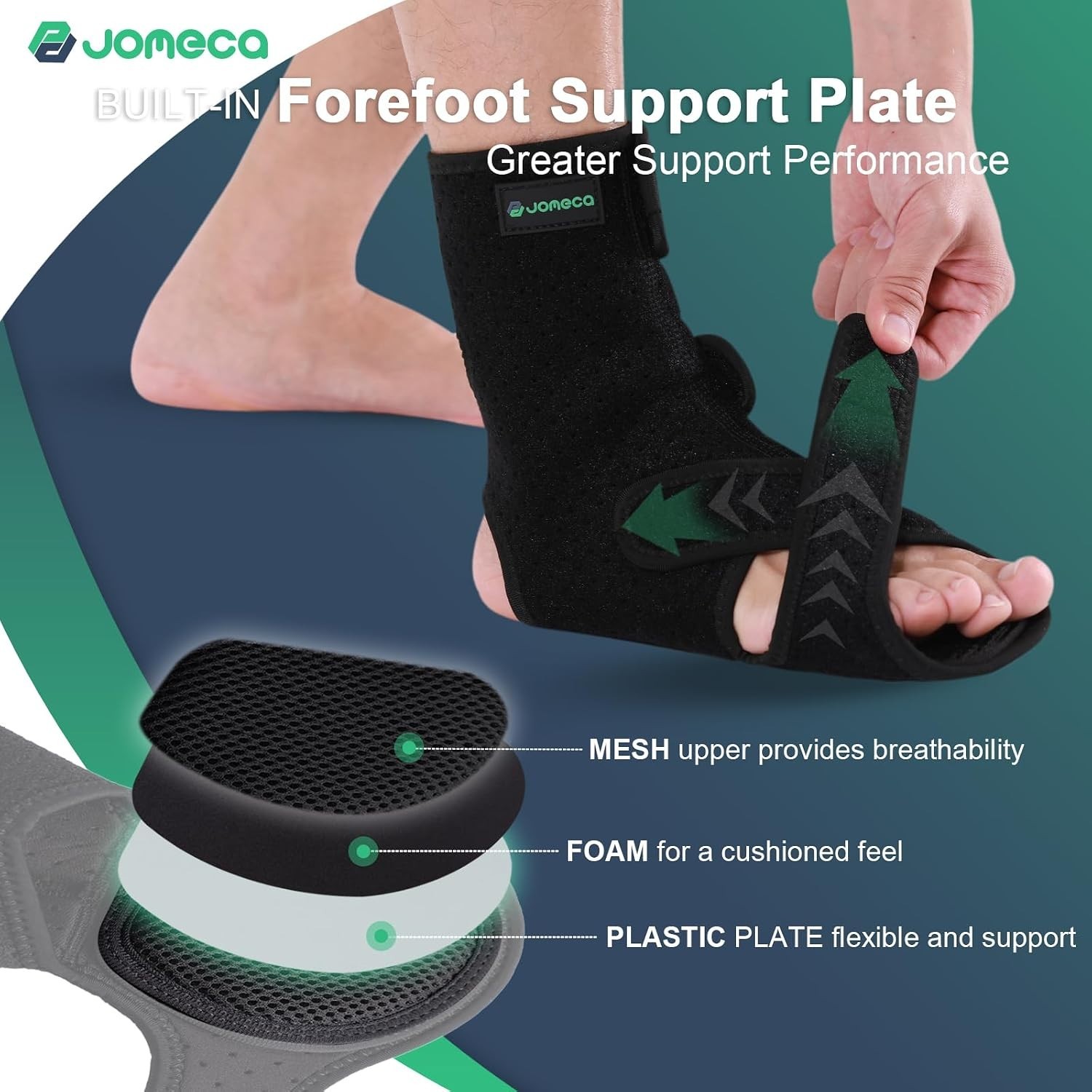 Drop Foot Brace with Arch Support – Medium